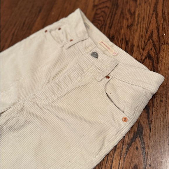 Levi’s Ribcage Straight Crop Pants Jeans Courderoy Women's Bottoms Size 26 - Picture 5 of 9